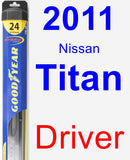 Driver Wiper Blade for 2011 Nissan Titan - Hybrid