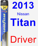 Driver Wiper Blade for 2013 Nissan Titan - Hybrid