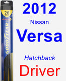 Driver Wiper Blade for 2012 Nissan Versa - Hybrid