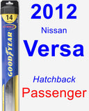 Passenger Wiper Blade for 2012 Nissan Versa - Hybrid