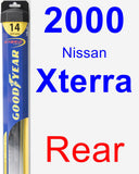 Rear Wiper Blade for 2000 Nissan Xterra - Hybrid