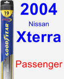 Passenger Wiper Blade for 2004 Nissan Xterra - Hybrid