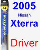 Driver Wiper Blade for 2005 Nissan Xterra - Hybrid