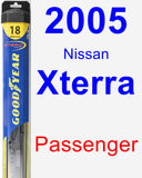 Passenger Wiper Blade for 2005 Nissan Xterra - Hybrid