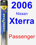 Passenger Wiper Blade for 2006 Nissan Xterra - Hybrid