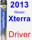 Driver Wiper Blade for 2013 Nissan Xterra - Hybrid