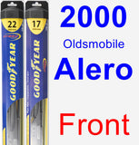 Front Wiper Blade Pack for 2000 Oldsmobile Alero - Hybrid