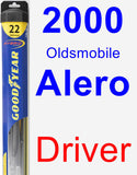 Driver Wiper Blade for 2000 Oldsmobile Alero - Hybrid