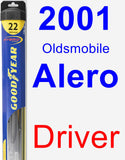 Driver Wiper Blade for 2001 Oldsmobile Alero - Hybrid