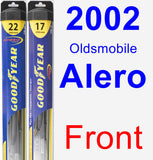 Front Wiper Blade Pack for 2002 Oldsmobile Alero - Hybrid