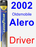 Driver Wiper Blade for 2002 Oldsmobile Alero - Hybrid