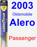 Passenger Wiper Blade for 2003 Oldsmobile Alero - Hybrid