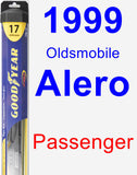 Passenger Wiper Blade for 1999 Oldsmobile Alero - Hybrid