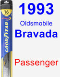 Passenger Wiper Blade for 1993 Oldsmobile Bravada - Hybrid