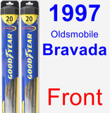 Front Wiper Blade Pack for 1997 Oldsmobile Bravada - Hybrid