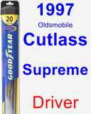 Driver Wiper Blade for 1997 Oldsmobile Cutlass Supreme - Hybrid