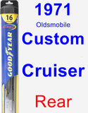 Rear Wiper Blade for 1971 Oldsmobile Custom Cruiser - Hybrid