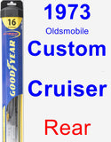 Rear Wiper Blade for 1973 Oldsmobile Custom Cruiser - Hybrid