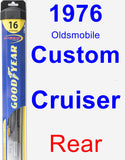 Rear Wiper Blade for 1976 Oldsmobile Custom Cruiser - Hybrid