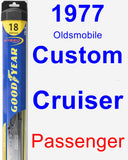 Passenger Wiper Blade for 1977 Oldsmobile Custom Cruiser - Hybrid