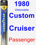 Passenger Wiper Blade for 1980 Oldsmobile Custom Cruiser - Hybrid