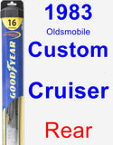 Rear Wiper Blade for 1983 Oldsmobile Custom Cruiser - Hybrid