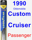 Passenger Wiper Blade for 1990 Oldsmobile Custom Cruiser - Hybrid