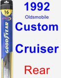 Rear Wiper Blade for 1992 Oldsmobile Custom Cruiser - Hybrid