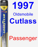 Passenger Wiper Blade for 1997 Oldsmobile Cutlass - Hybrid