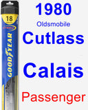 Passenger Wiper Blade for 1980 Oldsmobile Cutlass Calais - Hybrid