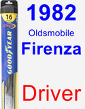 Driver Wiper Blade for 1982 Oldsmobile Firenza - Hybrid