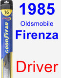 Driver Wiper Blade for 1985 Oldsmobile Firenza - Hybrid