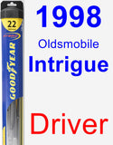 Driver Wiper Blade for 1998 Oldsmobile Intrigue - Hybrid