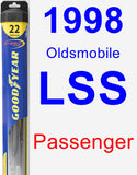 Passenger Wiper Blade for 1998 Oldsmobile LSS - Hybrid