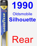 Rear Wiper Blade for 1990 Oldsmobile Silhouette - Hybrid