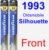 Front Wiper Blade Pack for 1993 Oldsmobile Silhouette - Hybrid