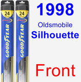 Front Wiper Blade Pack for 1998 Oldsmobile Silhouette - Hybrid