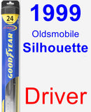 Driver Wiper Blade for 1999 Oldsmobile Silhouette - Hybrid