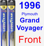 Front Wiper Blade Pack for 1996 Plymouth Grand Voyager - Hybrid