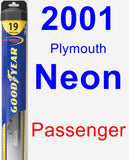 Passenger Wiper Blade for 2001 Plymouth Neon - Hybrid