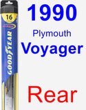 Rear Wiper Blade for 1990 Plymouth Voyager - Hybrid