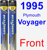 Front Wiper Blade Pack for 1995 Plymouth Voyager - Hybrid