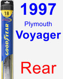 Rear Wiper Blade for 1997 Plymouth Voyager - Hybrid