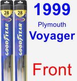 Front Wiper Blade Pack for 1999 Plymouth Voyager - Hybrid