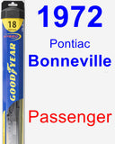 Passenger Wiper Blade for 1972 Pontiac Bonneville - Hybrid