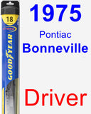 Driver Wiper Blade for 1975 Pontiac Bonneville - Hybrid