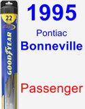 Passenger Wiper Blade for 1995 Pontiac Bonneville - Hybrid