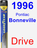 Driver Wiper Blade for 1996 Pontiac Bonneville - Hybrid