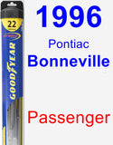 Passenger Wiper Blade for 1996 Pontiac Bonneville - Hybrid