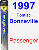 Passenger Wiper Blade for 1997 Pontiac Bonneville - Hybrid